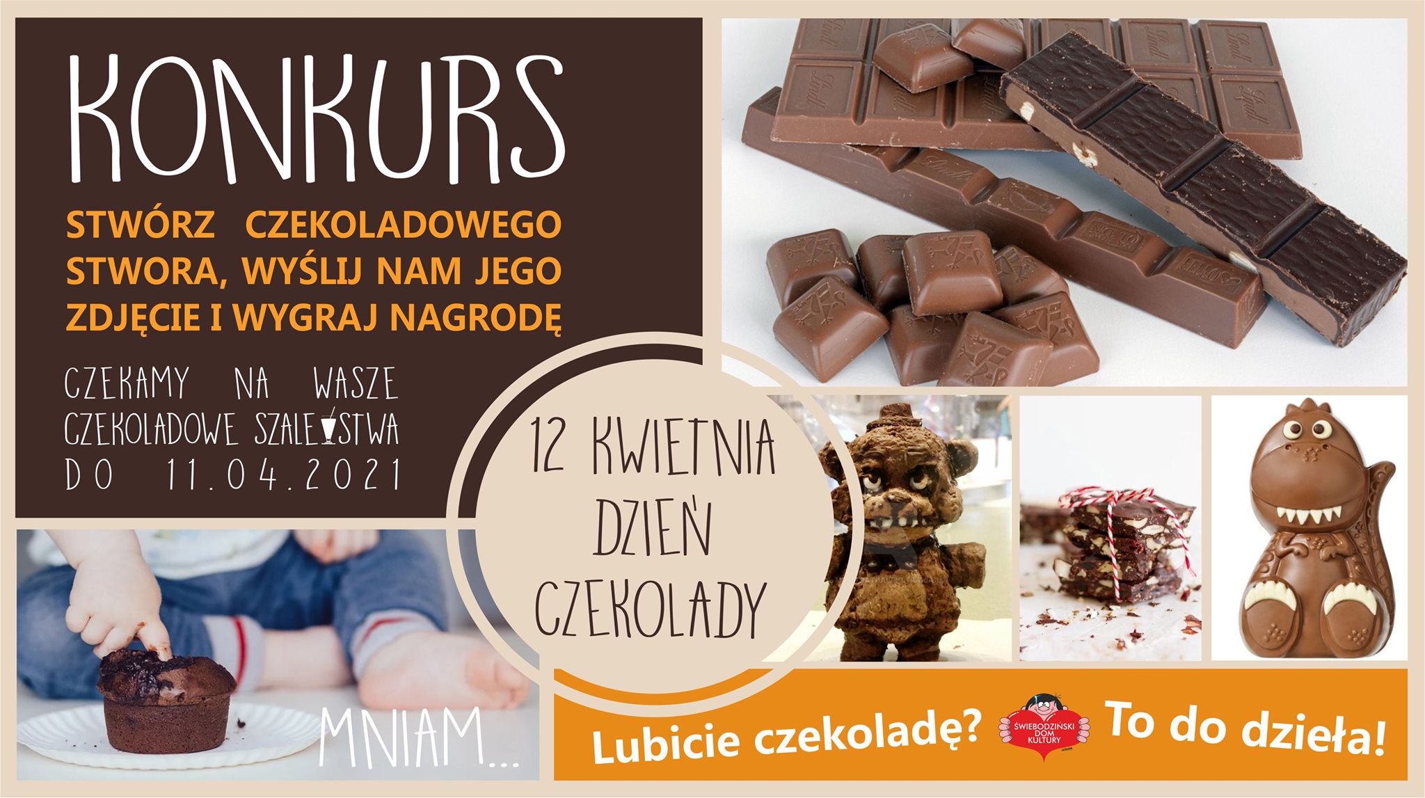 konkurs czekoladowego stwora - plakat